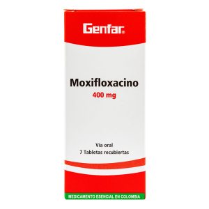 MOXIFLOXACINO 400 MG 7 TBS GF