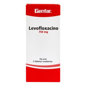 LEVOFLOXACINO 750 MG 5 TBS GF(3%+)
