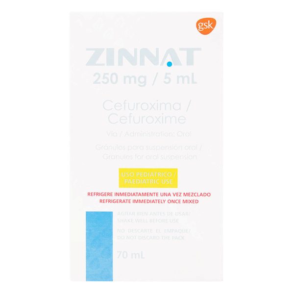 ZINNAT 250 MG SUSP.70 ML (3%+)(A)(PAE)