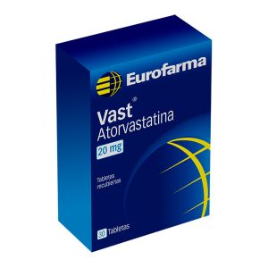 VAST 20 MG 30 TABLETAS ATORVASTATINA