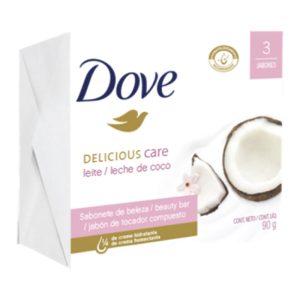 3 JAB.DOVE LECHE DE COCO 90 GR