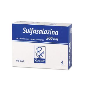 SULFASALAZINA 500 MG 10 TABLETAS RC