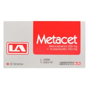 METACET 500 MG/350 MG 30 TBS LA