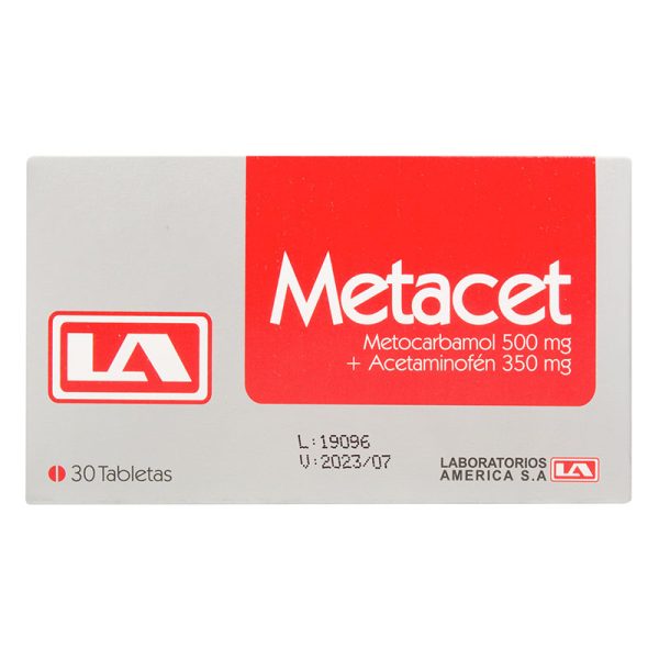 METACET 500 MG/350 MG 30 TBS LA