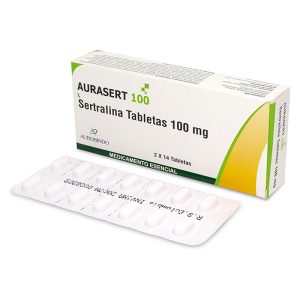 SERTRALINA AURASERT 100 MG 28 TABLETAS