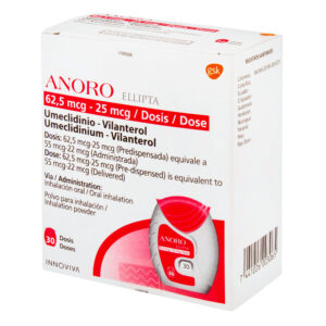 ANORO ELLIPTA 62.5MCG 30 DO.(A(3%+)(PAE)
