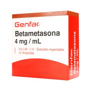 BETAMETASONA 4 MG 1 ML 10 AMPOLLAS GF