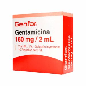 GENTAMICINA 160MG/2ML 10 AMP GF