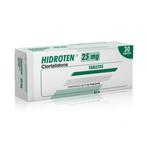HIDROTEN 25 MG 30TABLETAS(3%+)(PAE)